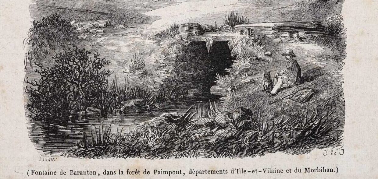 Fontaine de Barenton carte posatle